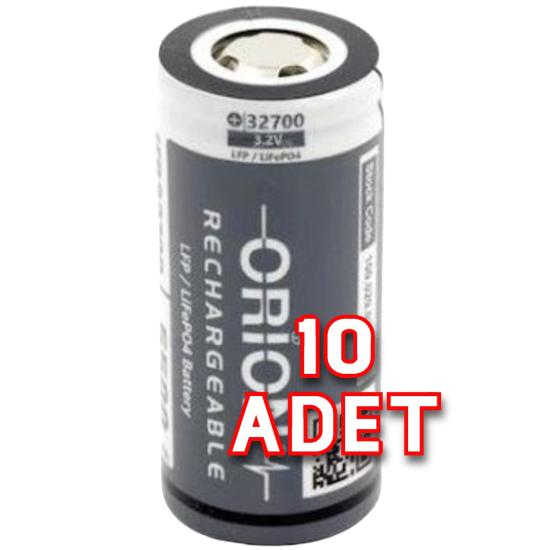 10 Adet  Orion IFR32700 3.2V 6000mAh LiFePO Pil